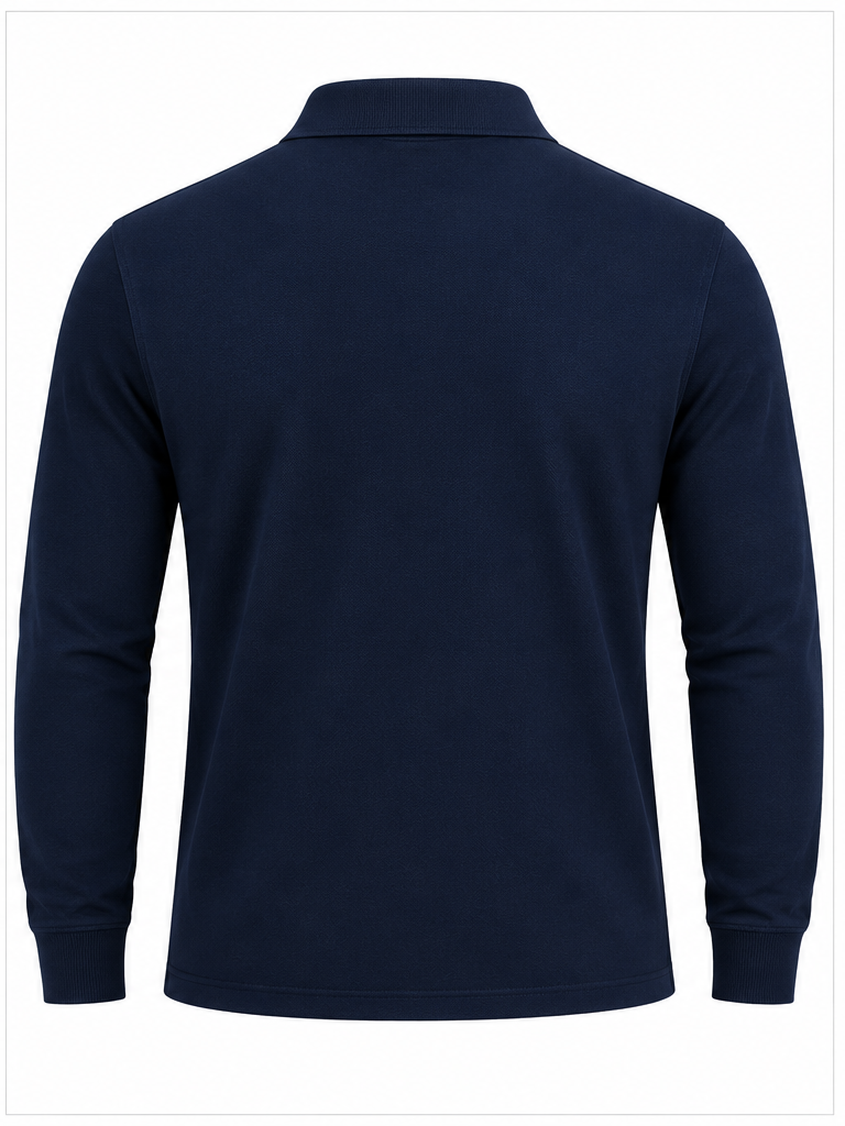 Midnight Navy Full-Sleeve Polo