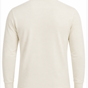 Ivory Full-Sleeve Polo — back product view